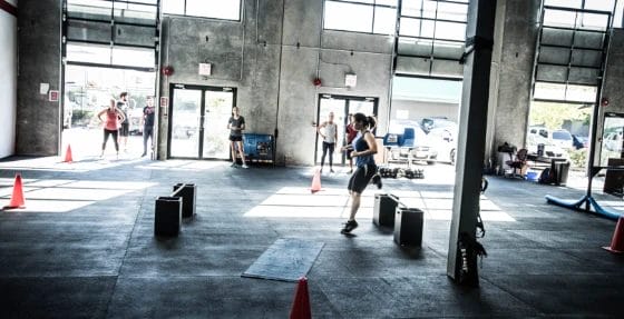 Member running through practice test at Redline Conditioning