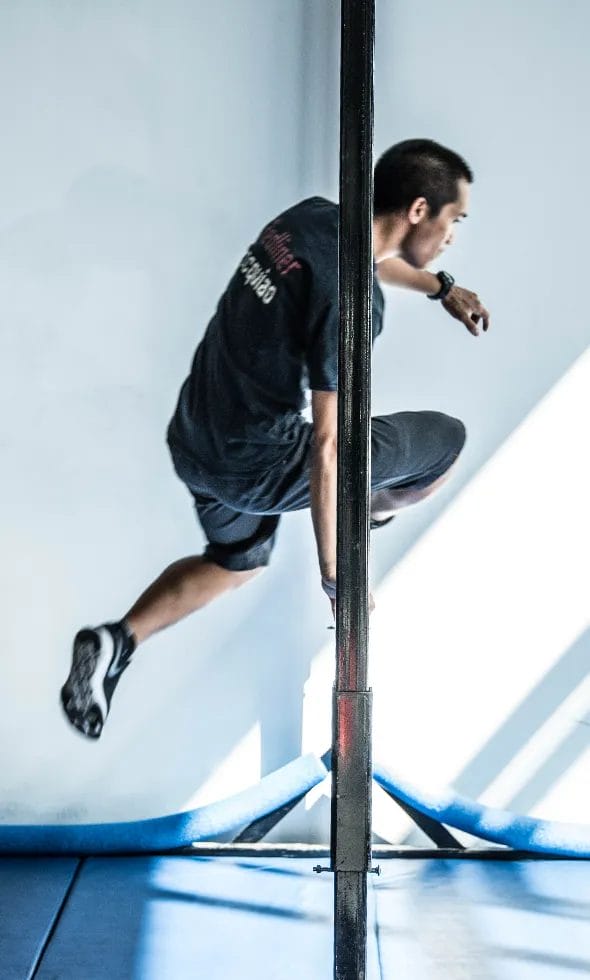 Coach on training at Redline Conditioning