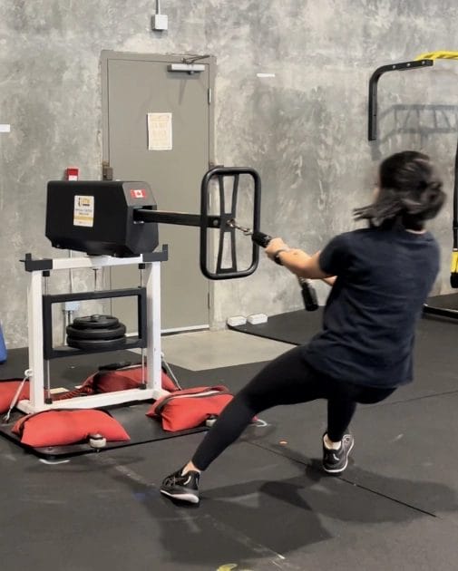 woman training for a SOPAT Test Specialists